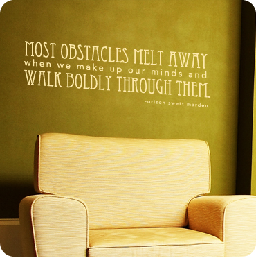 Walk Boldly Through Obstacles (Block Version)