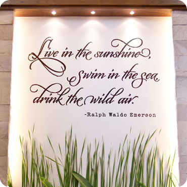 Live, Swim, Drink -Ralph Waldo Emerson