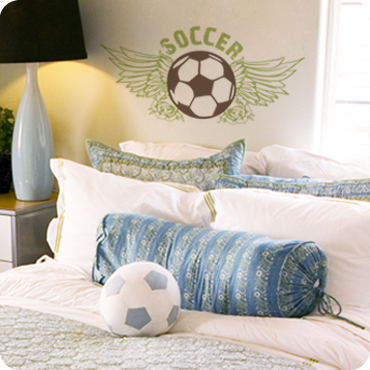 Soccer Ball (Wings and Roses)